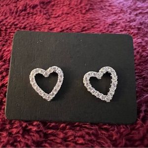 STERLING SILVER & CUBIC ZIRCONIA EARRINGS